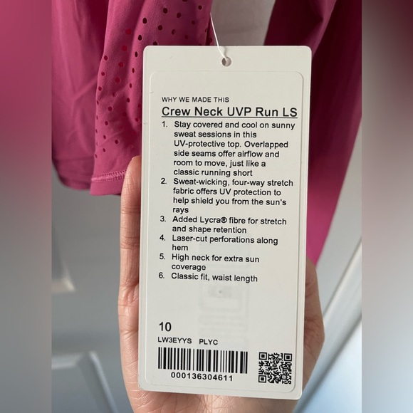 NWT lululemon Crew Neck UVP Run LS - Picture 2 of 3